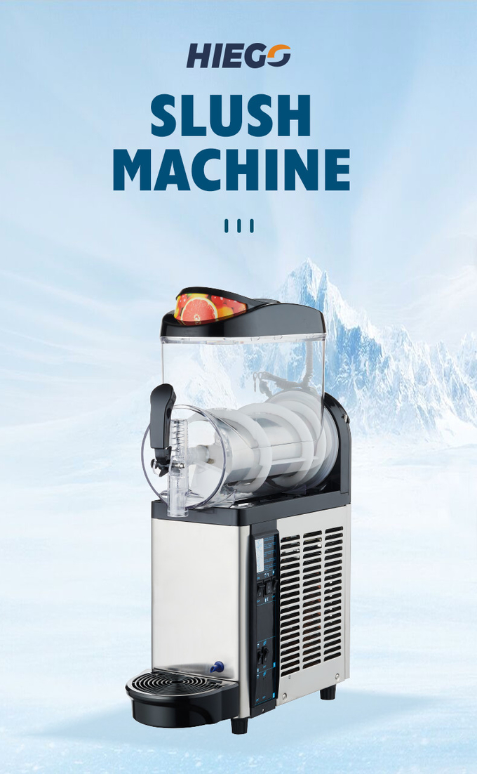 เครื่องทำสเลอปี้ชามเดียวเชิงพาณิชย์ 12L 36l Frozen Slushy Maker 0