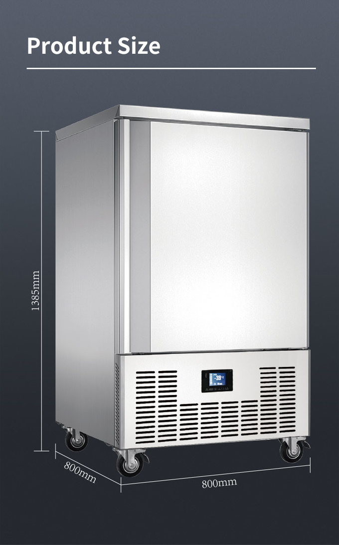 100-200l Blast Freezer Chiller Commercial 5 10 15 ถาดแช่แข็งขนาดเล็กอย่างรวดเร็ว 9